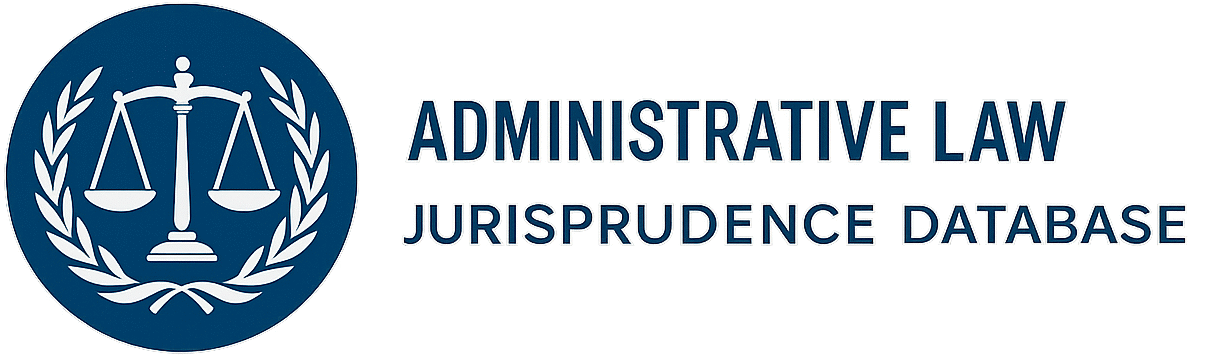 Administrative Law Jurisprudence Database 