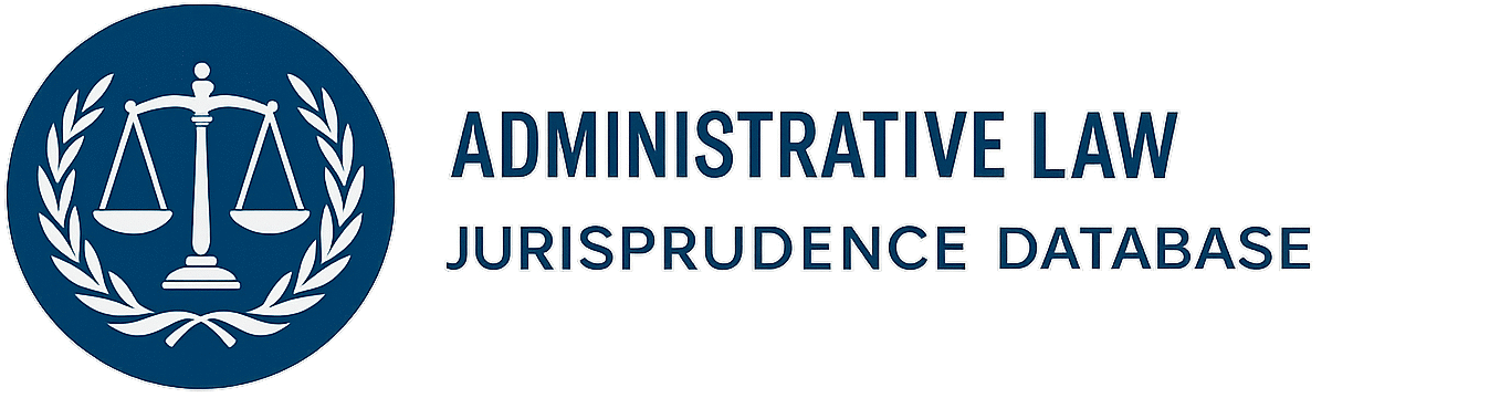 Administrative Law Jurisprudence Database 